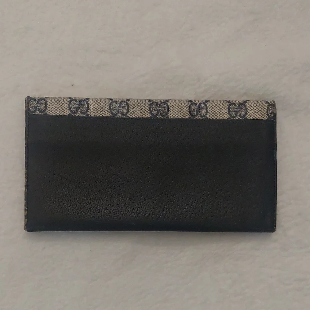 Gucci Accessory Collection GG Tri-fold Leathet and Canvas Wallet - Picture 2 of 9